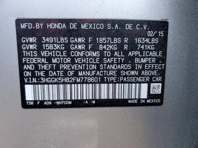 2015 HONDA FIT EX - 3HGGK5H82FM778601