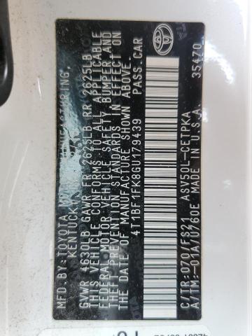 2016 TOYOTA CAMRY LE - 4T1BF1FK8GU179439