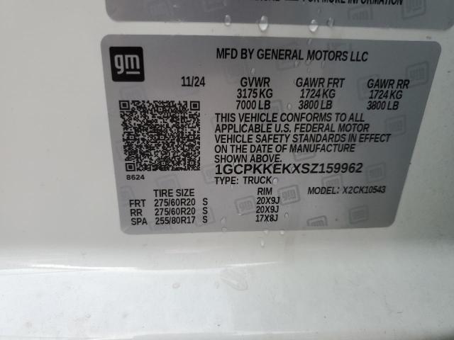 2025 CHEVROLET SILVERADO - 1GCPKKEKXSZ159962