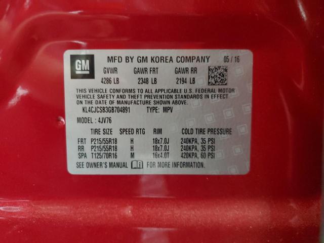 2016 BUICK ENCORE - KL4CJCSB3GB704891
