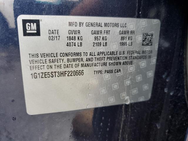 2017 CHEVROLET MALIBU LT - 1G1ZE5ST3HF220666