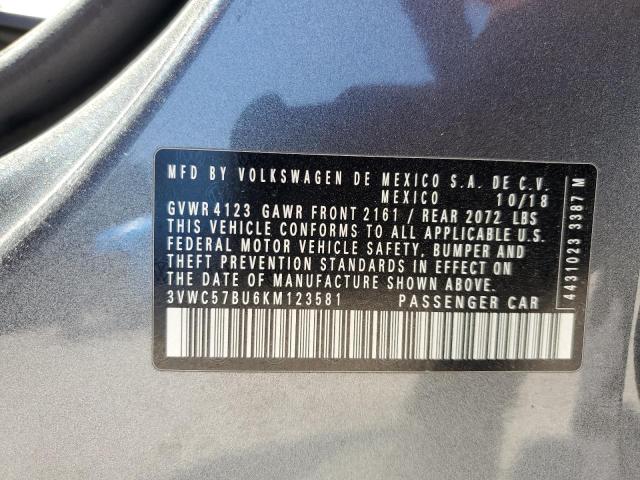 2019 VOLKSWAGEN JETTA S - 3VWC57BU6KM123581