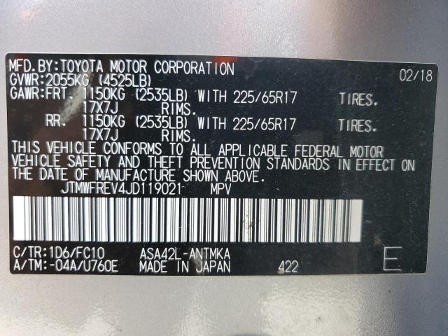2018 TOYOTA RAV4 ADVEN - JTMWFREV4JD119021