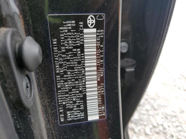 2021 TOYOTA COROLLA LE - 5YFEPMAE3MP228444