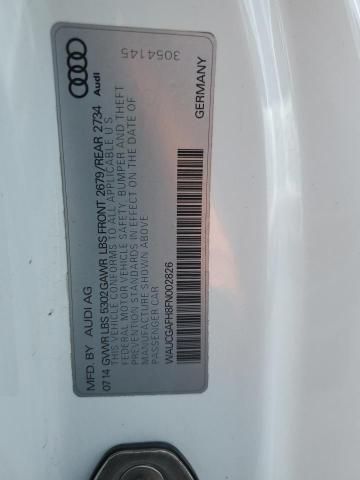 2015 AUDI S5 PREMIUM - WAUCGAFH8FN002826
