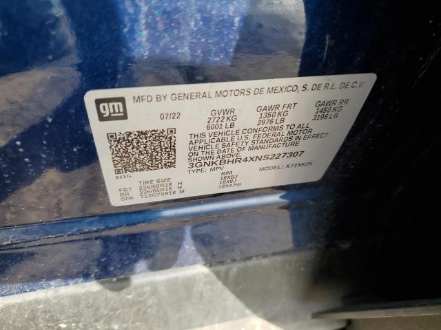 2022 CHEVROLET BLAZER 2LT - 3GNKBHR4XNS227307