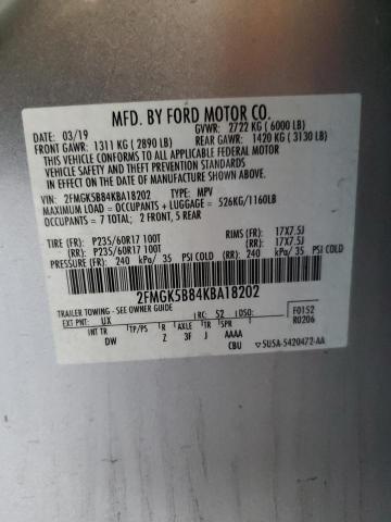 2019 FORD FLEX SE - 2FMGK5B84KBA18202