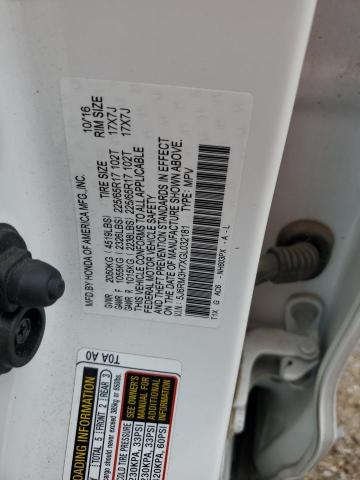 2016 HONDA CR-V EXL - 5J6RM3H7XGL032181