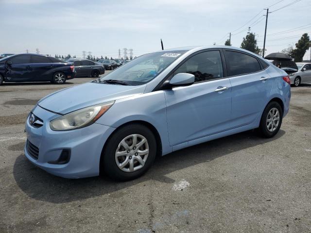 HYUNDAI ACCENT GLS 2014 blue  gas KMHCT4AE8EU609094 photo #1