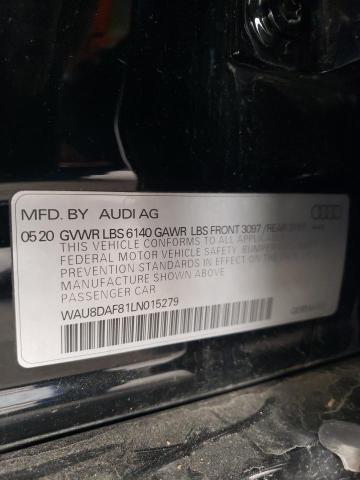 2020 AUDI A8 L WAU8DAF81LN015279