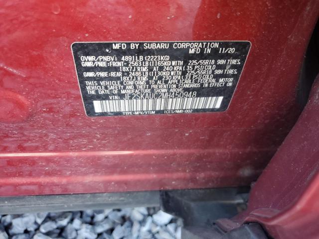 2021 SUBARU FORESTER L - JF2SKAUC2MH450948
