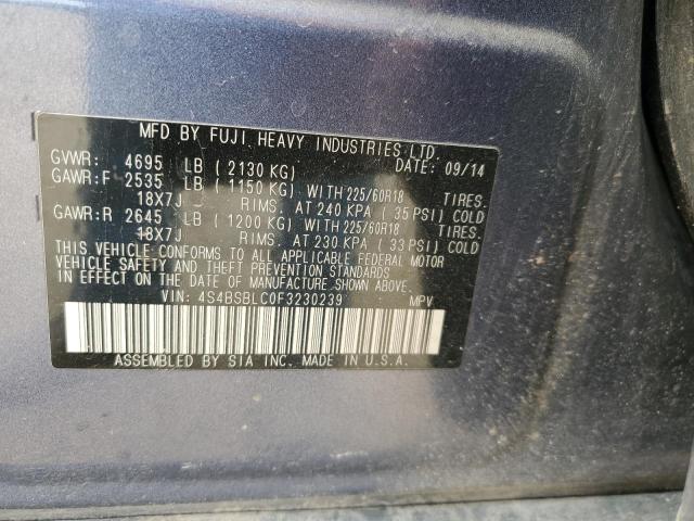 2015 SUBARU OUTBACK 2. - 4S4BSBLC0F3230239