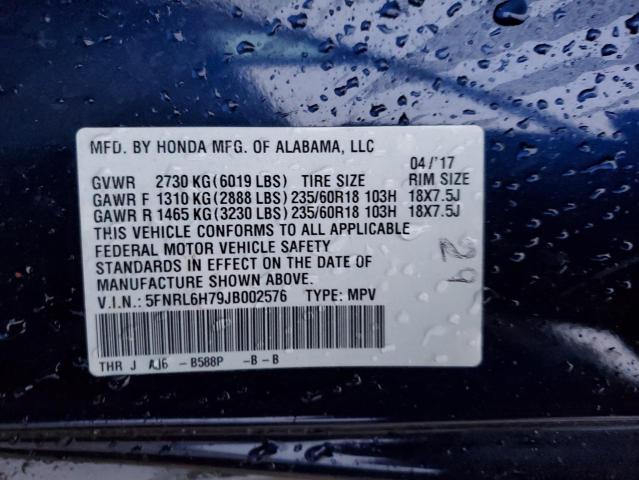2018 HONDA ODYSSEY EX - 5FNRL6H79JB002576