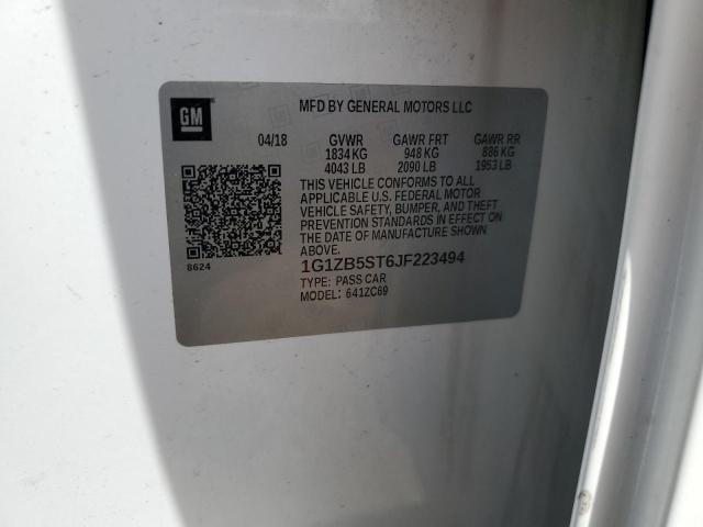 2018 CHEVROLET MALIBU LS - 1G1ZB5ST6JF223494