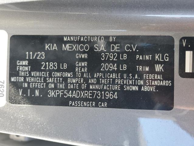 2024 KIA FORTE GT LINE 3KPF54ADXRE731964