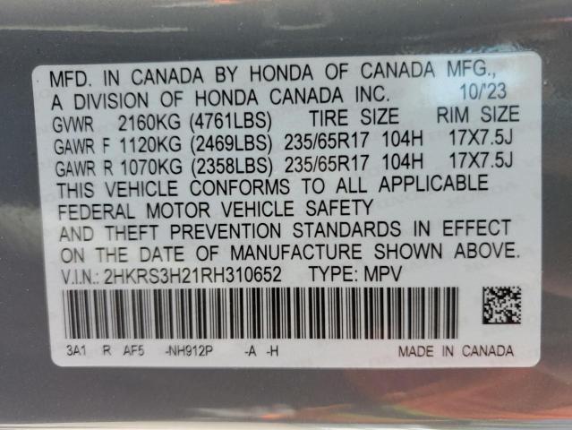 2024 HONDA CR-V LX - 2HKRS3H21RH310652