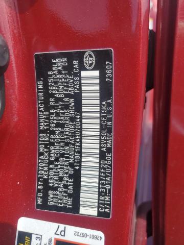 2017 TOYOTA CAMRY LE - 4T1BF1FK4HU700447