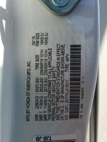 2019 ACURA RDX ADVANC - 5J8TC2H77KL015017