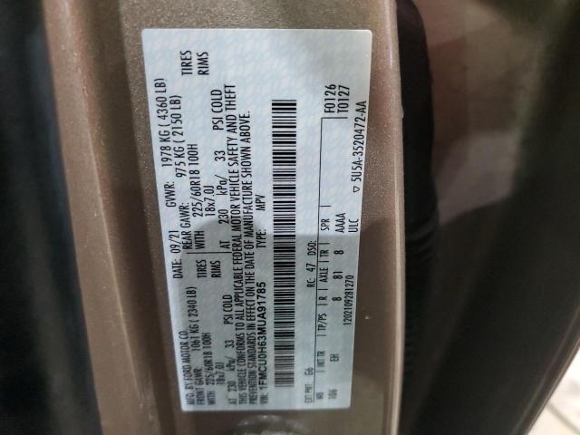 2021 FORD ESCAPE SEL 1FMCU0H63MUA91785