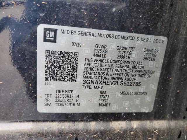 2020 CHEVROLET EQUINOX LS - 3GNAXHEV2LS512785