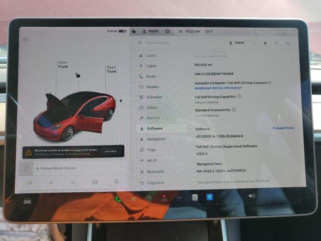 2019 TESLA MODEL 3 - 5YJ3E1EB4KF193868