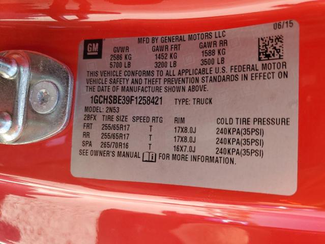 2015 CHEVROLET COLORADO L 1GCHSBE39F1258421