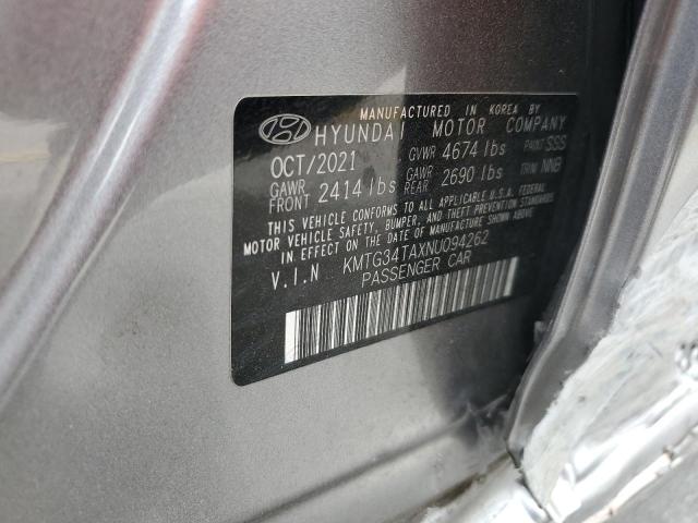 2022 GENESIS G70 BASE - KMTG34TAXNU094262
