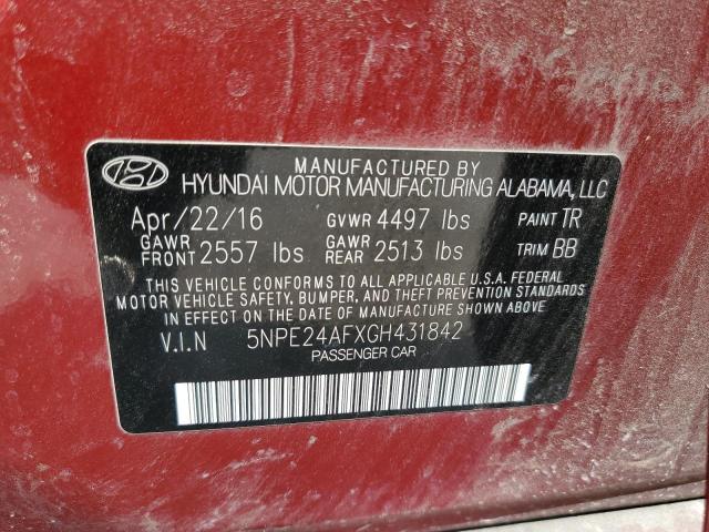 2016 HYUNDAI SONATA SE - 5NPE24AFXGH431842