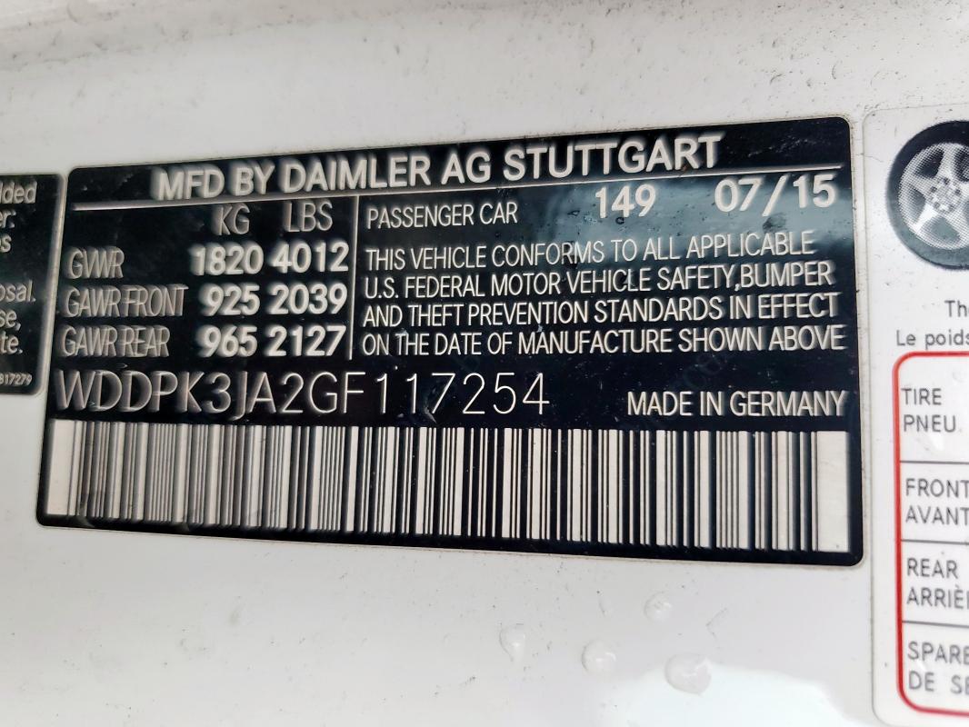 2016 MERCEDES-BENZ SLK 300 - WDDPK3JA2GF117254