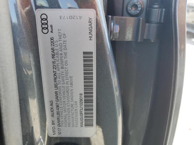 2018 AUDI A3 PREMIUM - WAUGUGFF3J1028018