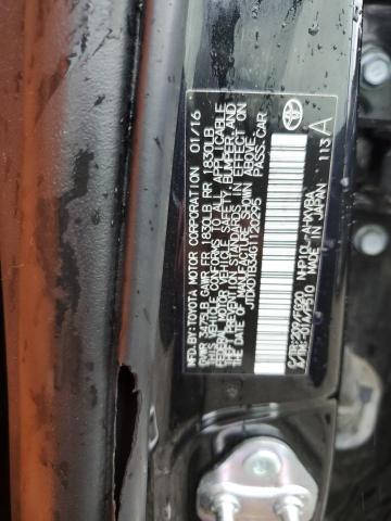 2016 TOYOTA PRIUS C - JTDKDTB34G1120295