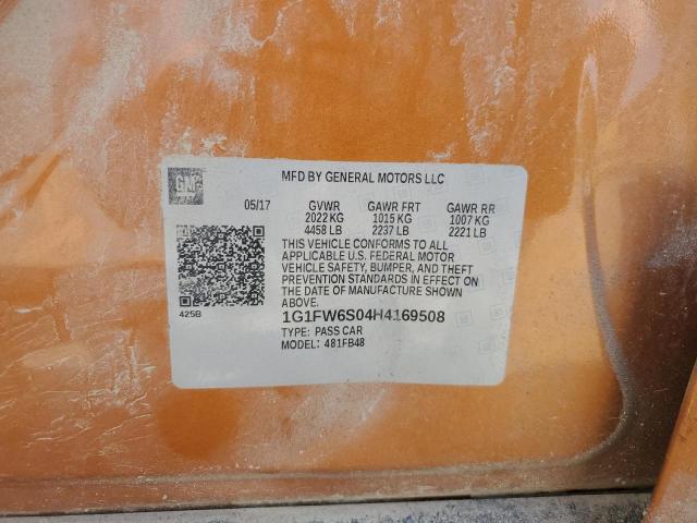 2017 CHEVROLET BOLT EV LT - 1G1FW6S04H4169508