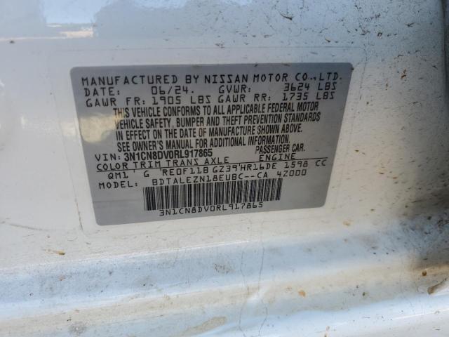 2024 NISSAN VERSA S 3N1CN8DV0RL917865