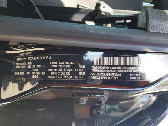 2017 JEEP RENEGADE S ZACCJAAB5HPF90394