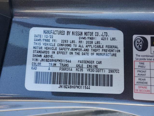 2023 NISSAN Z PERFORMA JN1BZ4BH6PM311544