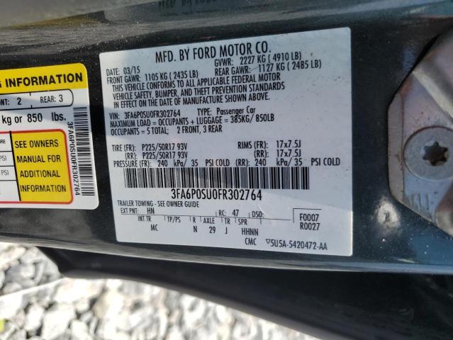 2015 FORD FUSION TIT - 3FA6P0SU0FR302764