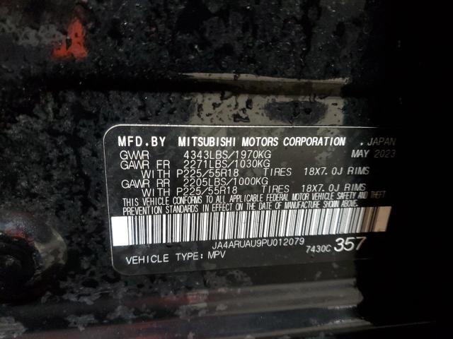 2023 MITSUBISHI OUTLANDER - JA4ARUAU9PU012079