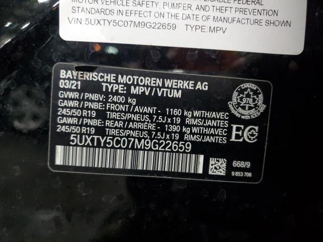 2021 BMW X3 XDRIVE3 - 5UXTY5C07M9G22659