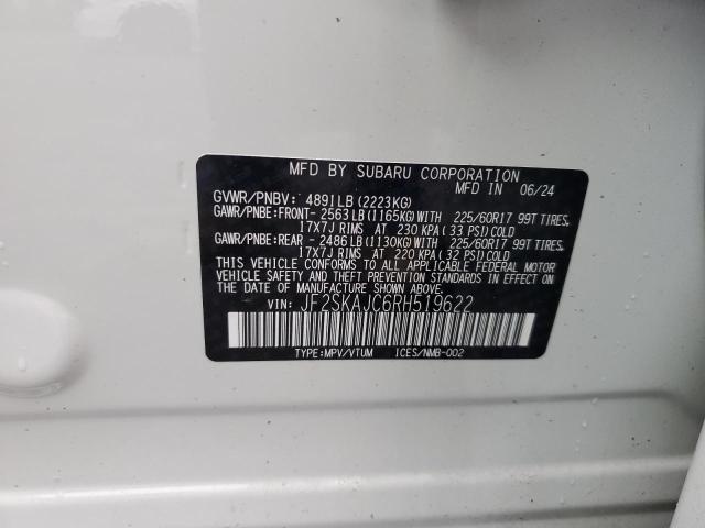 2024 SUBARU FORESTER W JF2SKAJC6RH519622