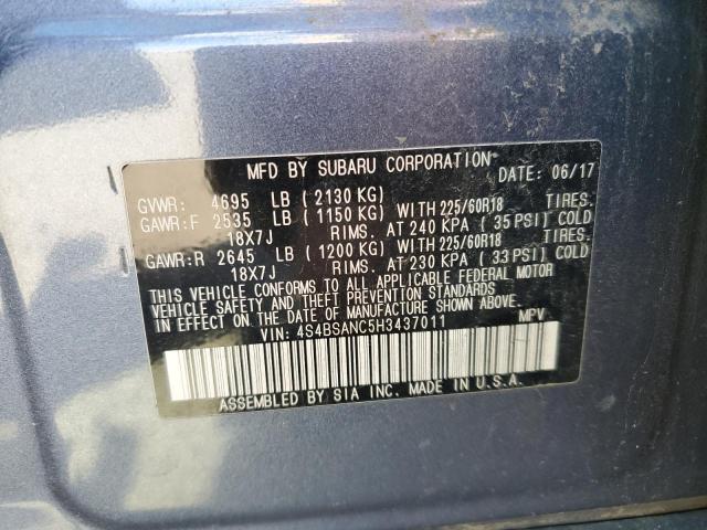 2017 SUBARU OUTBACK 2. - 4S4BSANC5H3437011