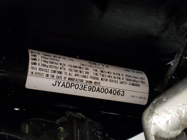 2013 YAMAHA XT1200Z JYADP03E9DA004063