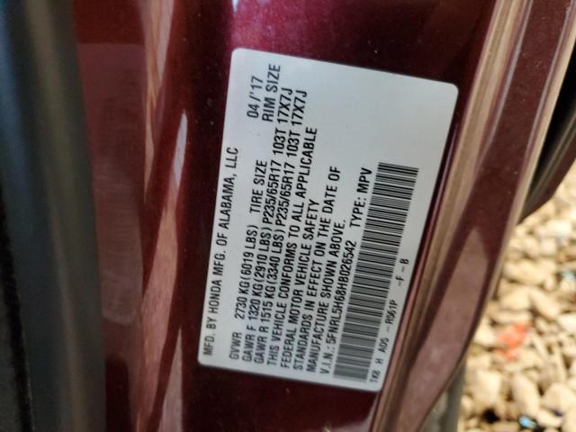 2017 HONDA ODYSSEY EX - 5FNRL5H68HB026542