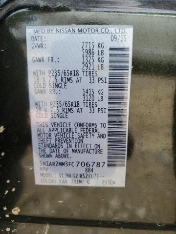 2015 NISSAN PATHFINDER - 5N1AR2MM3FC706787
