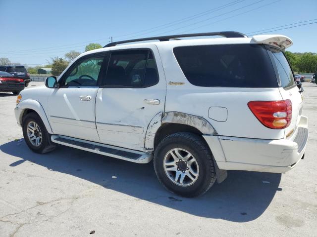 TOYOTA SEQUOIA LI 2003 white  gas 5TDZT38A03S179655 photo #3