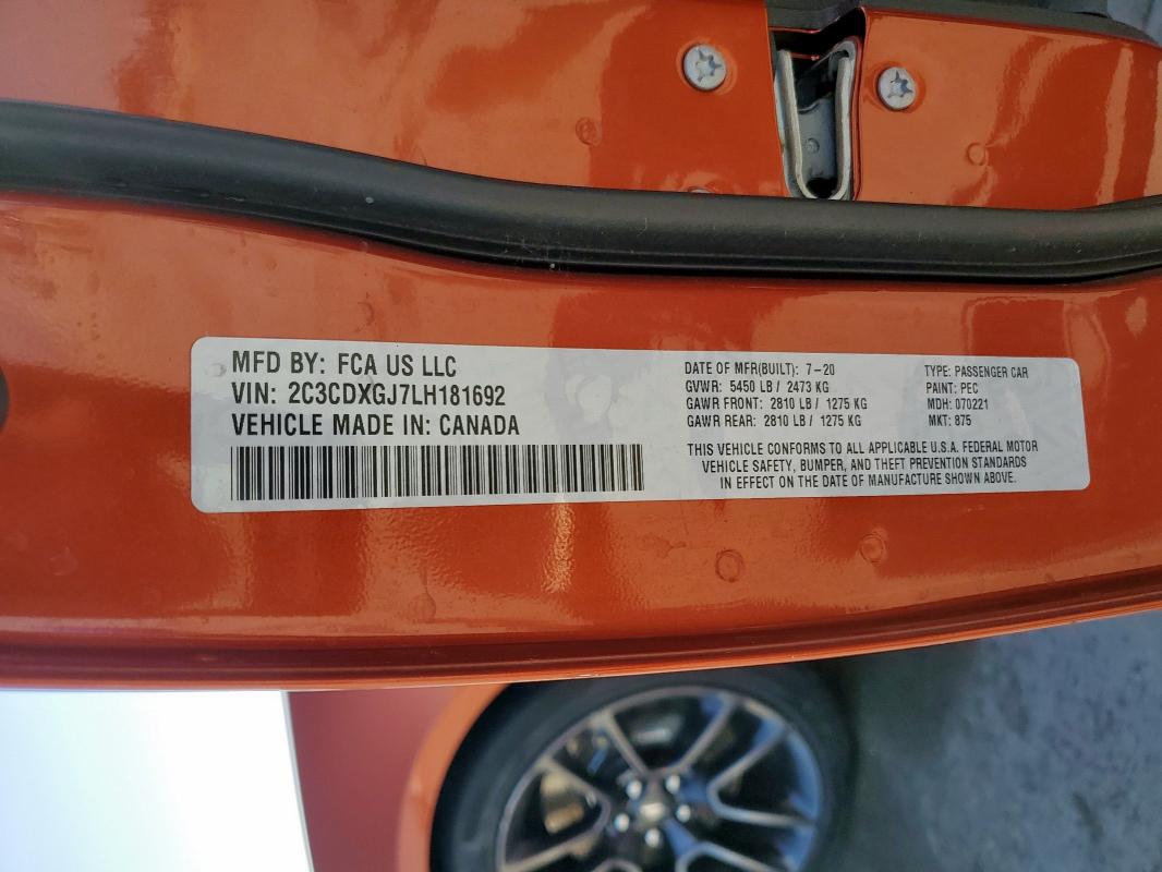 2020 DODGE CHARGER SC - 2C3CDXGJ7LH181692
