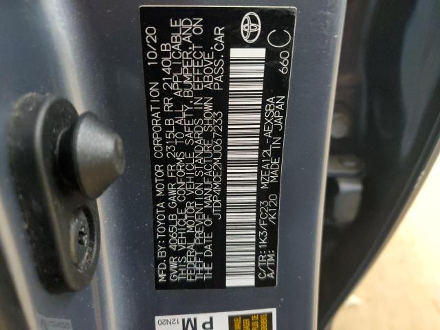 2021 TOYOTA COROLLA SE - JTDP4MCE2MJ067233