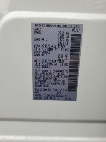2017 INFINITI QX60 - 5N1DL0MM5HC542772