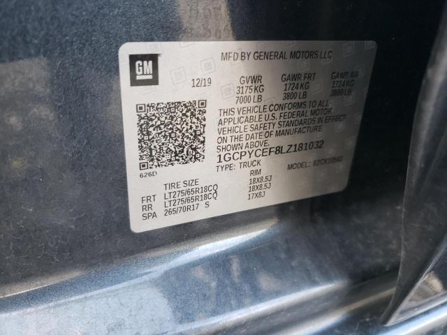 2020 CHEVROLET SILVERADO - 1GCPYCEF8LZ181032