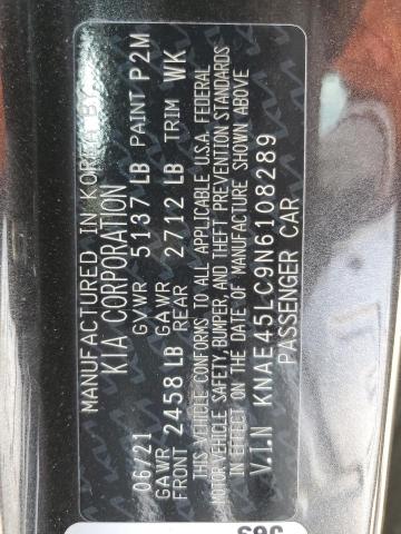 2022 KIA STINGER GT KNAE45LC9N6108289