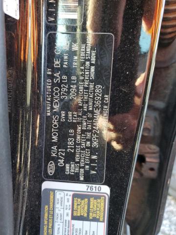 2021 KIA FORTE FE - 3KPF24AD4ME369289